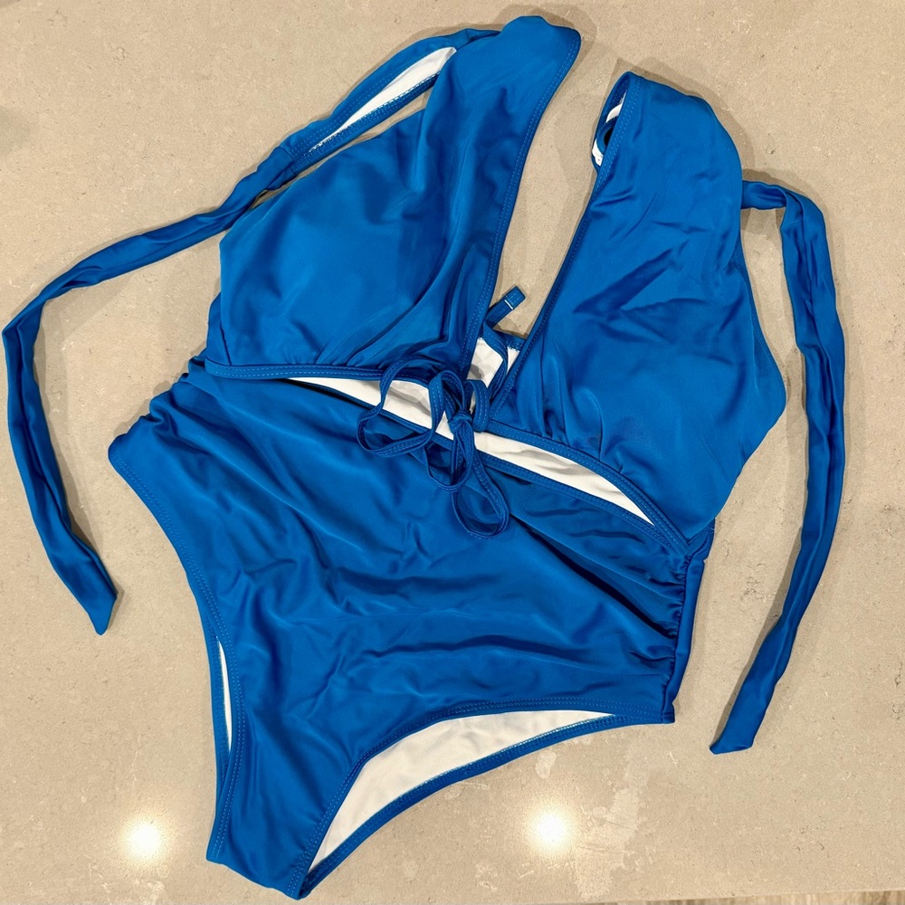 SHEIN Vibrant Blue Bikini Swimsuit